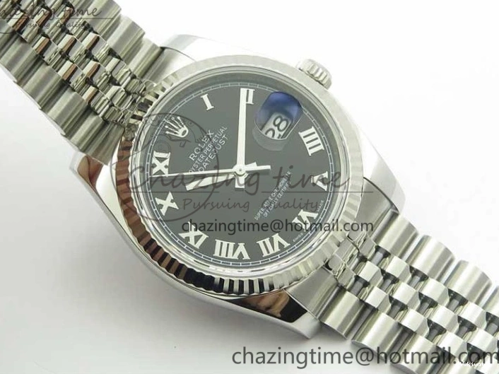 Dial Bracelet Markers Edition SH3135 116234 Roman on Black DateJust SS Jubilee 1:1 36 904L Steel Best ARF V3 0117